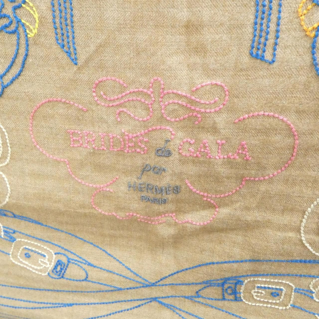 Hermes Brides de Gala Brodee AU Fil Carre 01 Scarf — view 2