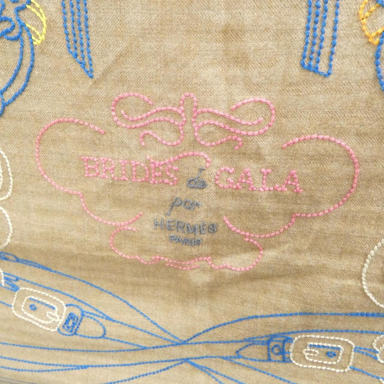 Hermes Brides de Gala Brodee AU Fil Carre 01 Scarf — view 2