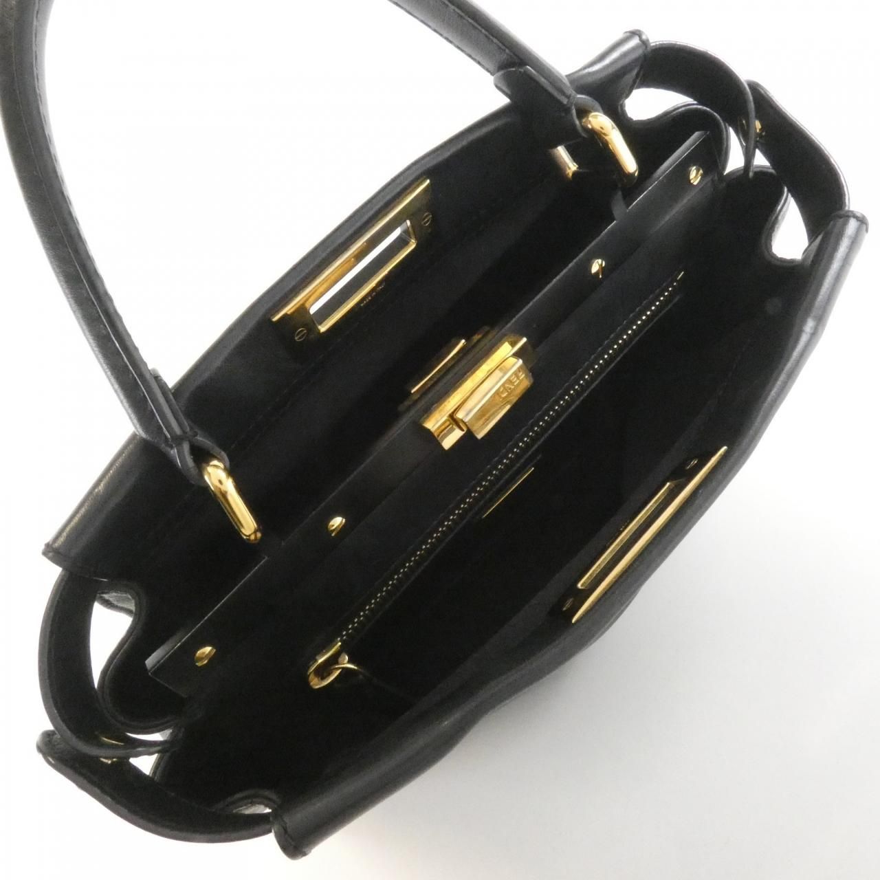 Fendi Peekaboo Bag Handbag Gold — view 6