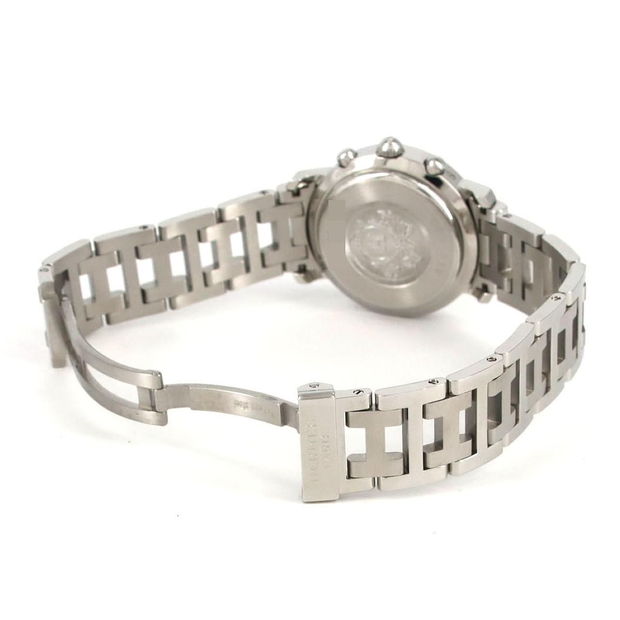 Hermes Clipper Chronograph SS Quartz Watch — view 6