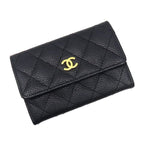 Chanel Quilted Caviar Card Case