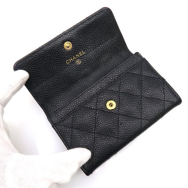 Chanel Quilted Caviar Card Case — view 3