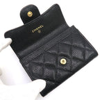 Chanel Quilted Caviar Card Case — view 4