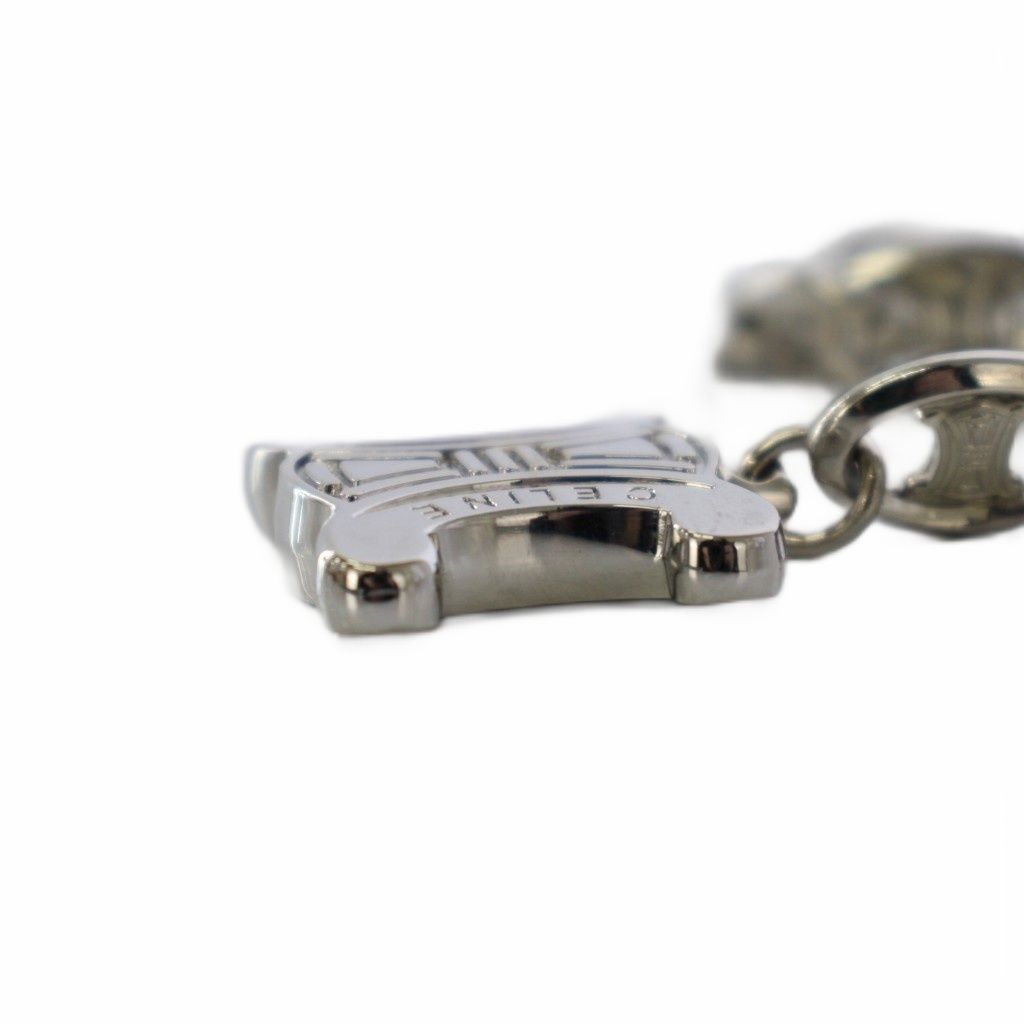 Celine Triomphe Chain Belt Silver Color — view 4