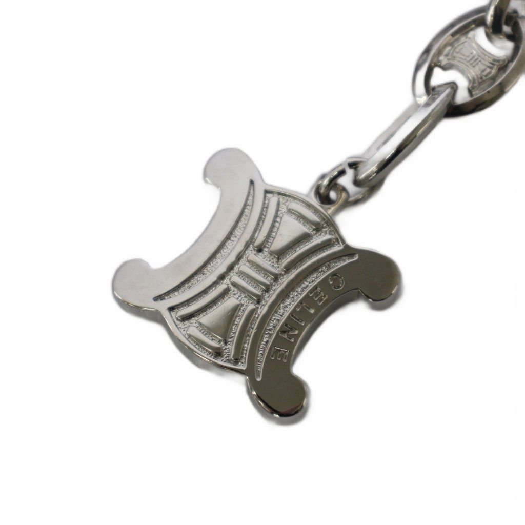Celine Triomphe Chain Belt Silver Color — view 2