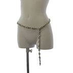 Celine Triomphe Chain Belt Silver Color
