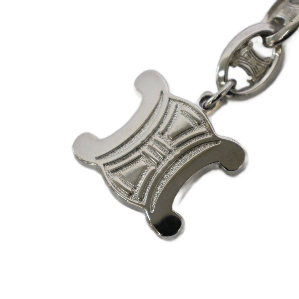 Celine Triomphe Chain Belt Silver Color — view 5