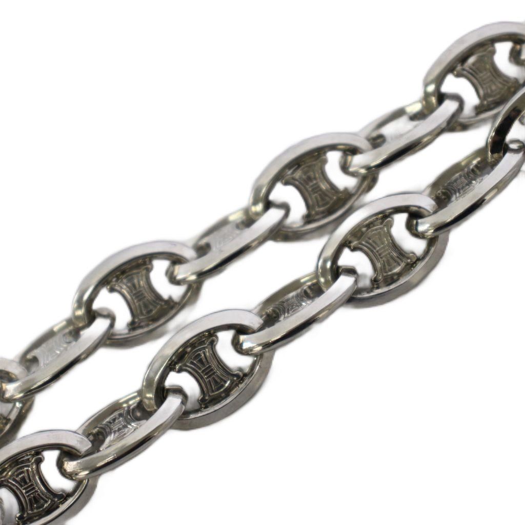 Celine Triomphe Chain Belt Silver Color — view 6