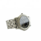 Gucci Watch Analog 3 Hand Round Face Quartz Black Dial Silver — view 3