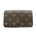 Louis Vuitton Portefeuille Tresor Monogram Wallet Bifold Coin Purse Brown
