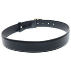 Gucci Interlocking Buckle Leather Belt Black — view 2