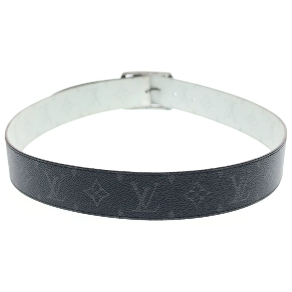 Louis Vuitton Ceinture Reverso Monogram Reversible Leather Belt White Black — view 2