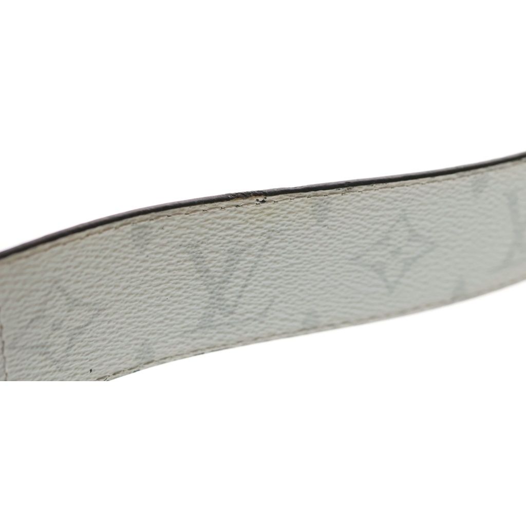 Louis Vuitton Ceinture Reverso Monogram Reversible Leather Belt White Black — view 6