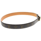 Louis Vuitton Ceinture Ellipse Monogram Leather Belt Brown Gold — view 3