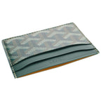Goyard Card Case Business Holder Green Leather — view 5