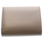 Celine Triomphe Small Flap Wallet Compact Trifold Gray Leather Gold — view 2