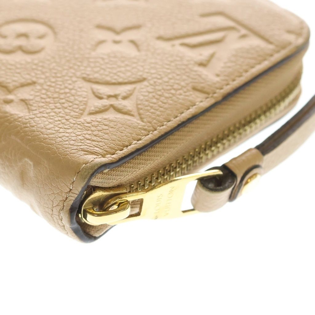 Louis Vuitton Monogram Empreinte Zippy Wallet Tourterelle Leather Beige — view 5