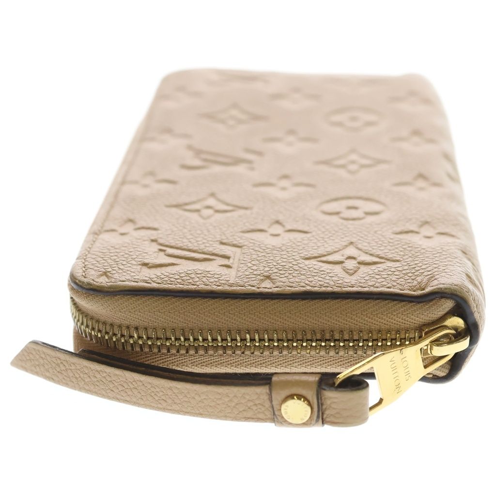 Louis Vuitton Monogram Empreinte Zippy Wallet Tourterelle Leather Beige — view 3