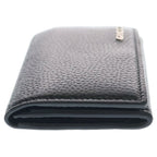 Gucci Logo Leather Card Case Silver Black — view 3