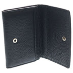 Gucci Logo Leather Card Case Silver Black — view 4