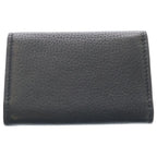 Gucci Logo Leather Card Case Silver Black — view 2