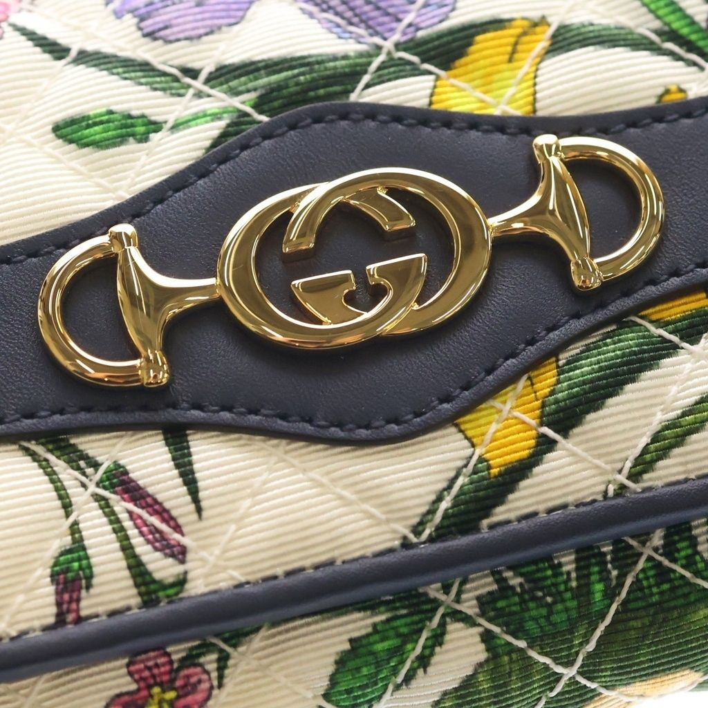 Gucci GG Marmont Flora Wallet Leather Canvas — view 5