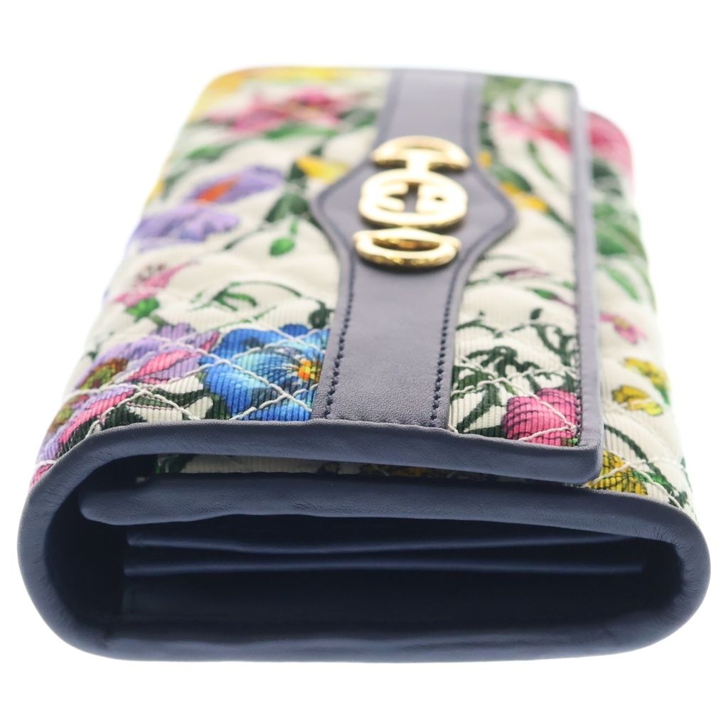 Gucci GG Marmont Flora Wallet Leather Canvas — view 3