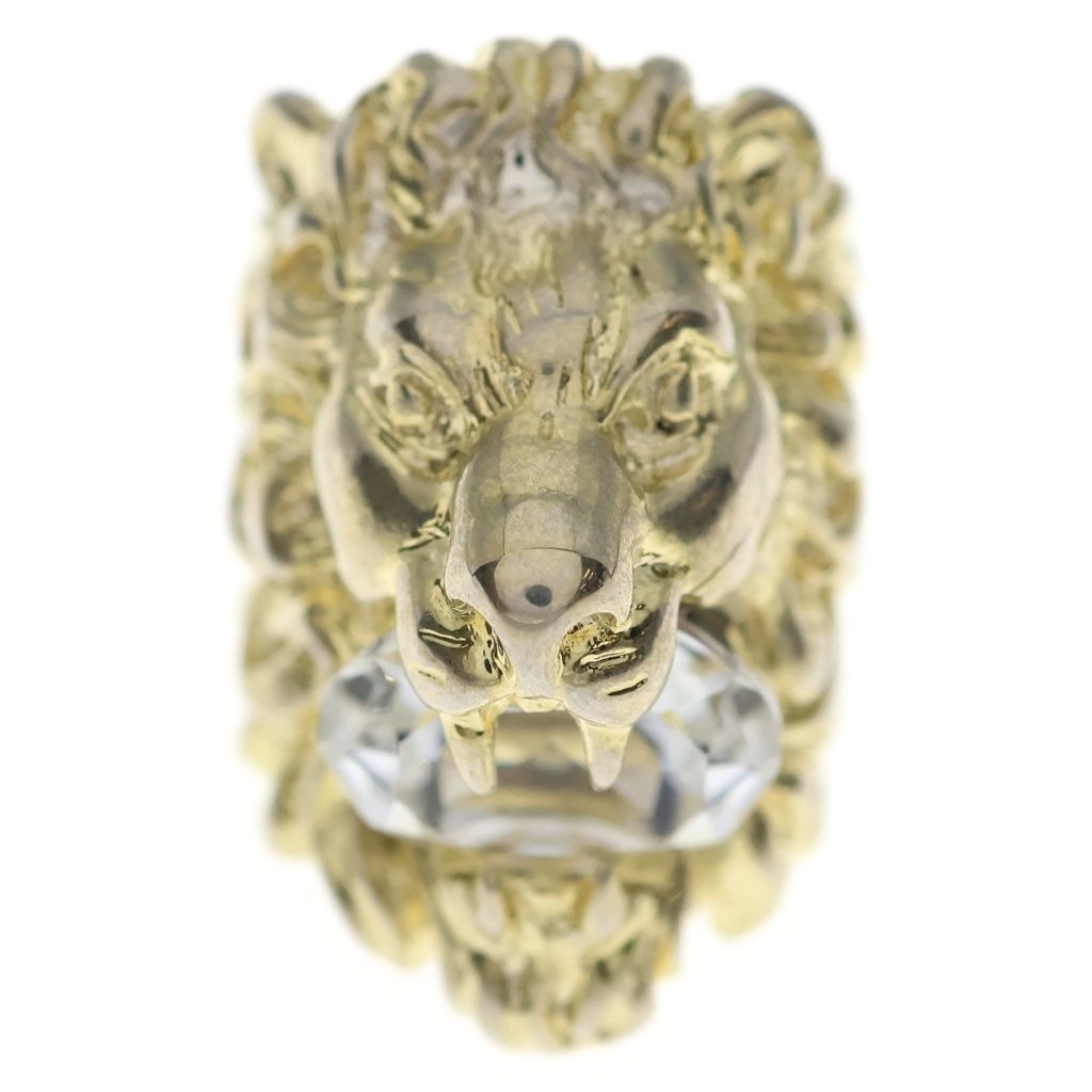 Gucci Lion Head Ring Gold — view 4