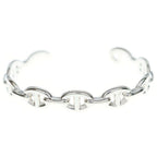 Hermes Chaine D'ancre Bangle Bracelet Silver