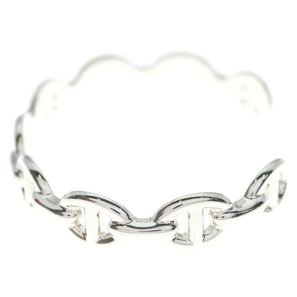Hermes Chaine D'ancre Bangle Bracelet Silver — view 4