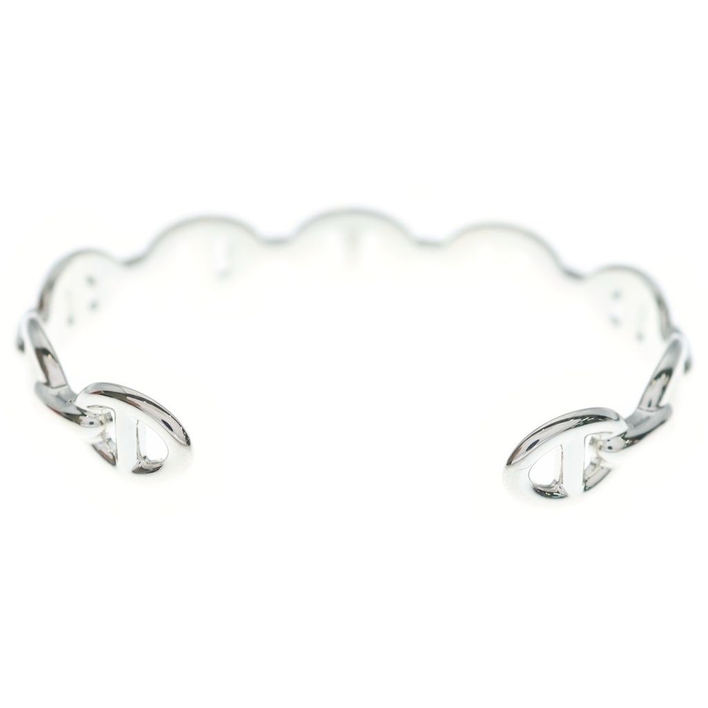 Hermes Chaine D'ancre Bangle Bracelet Silver — view 2