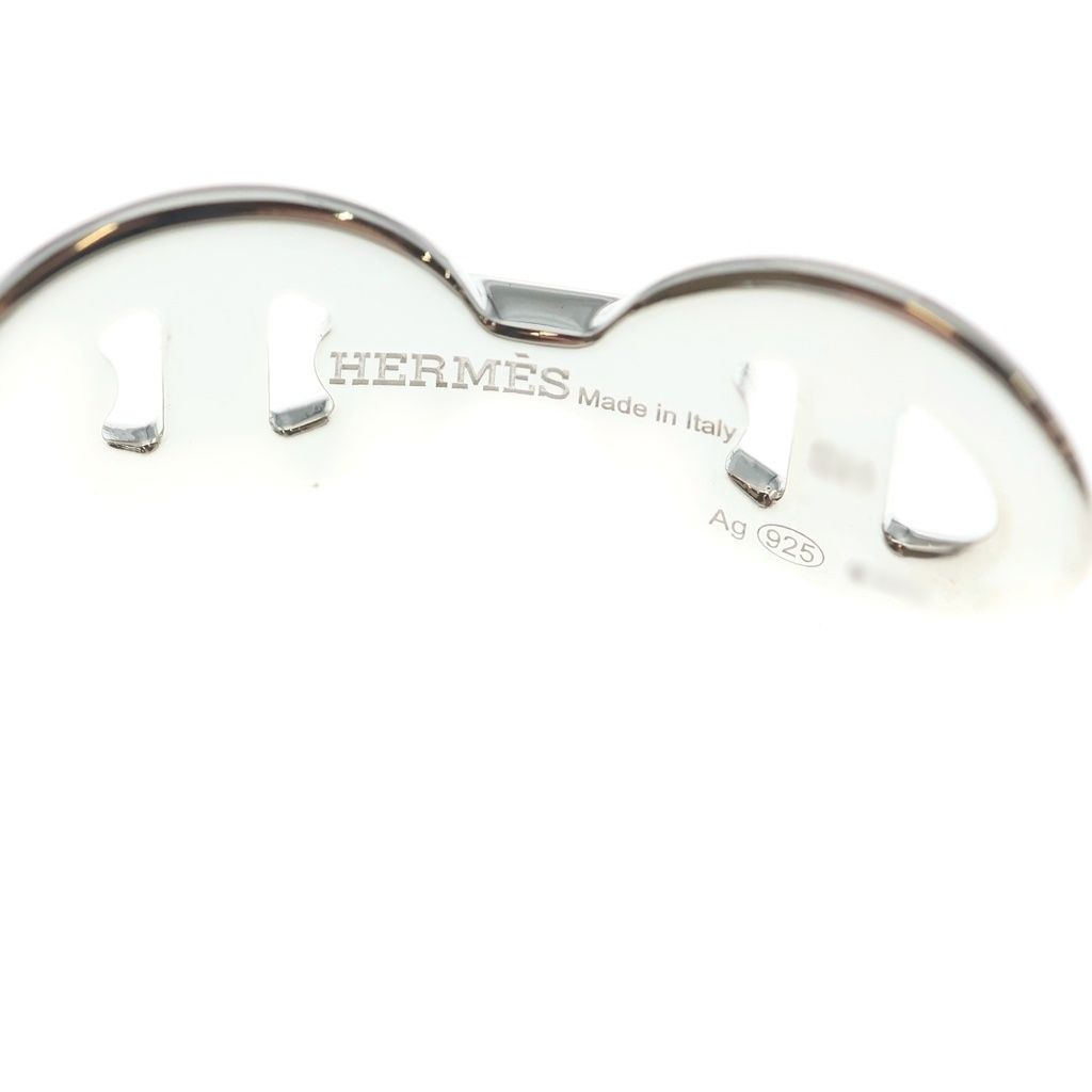 Hermes Chaine D'ancre Bangle Bracelet Silver — view 5