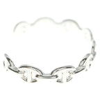 Hermes Chaine D'ancre Bangle Bracelet Silver — view 3