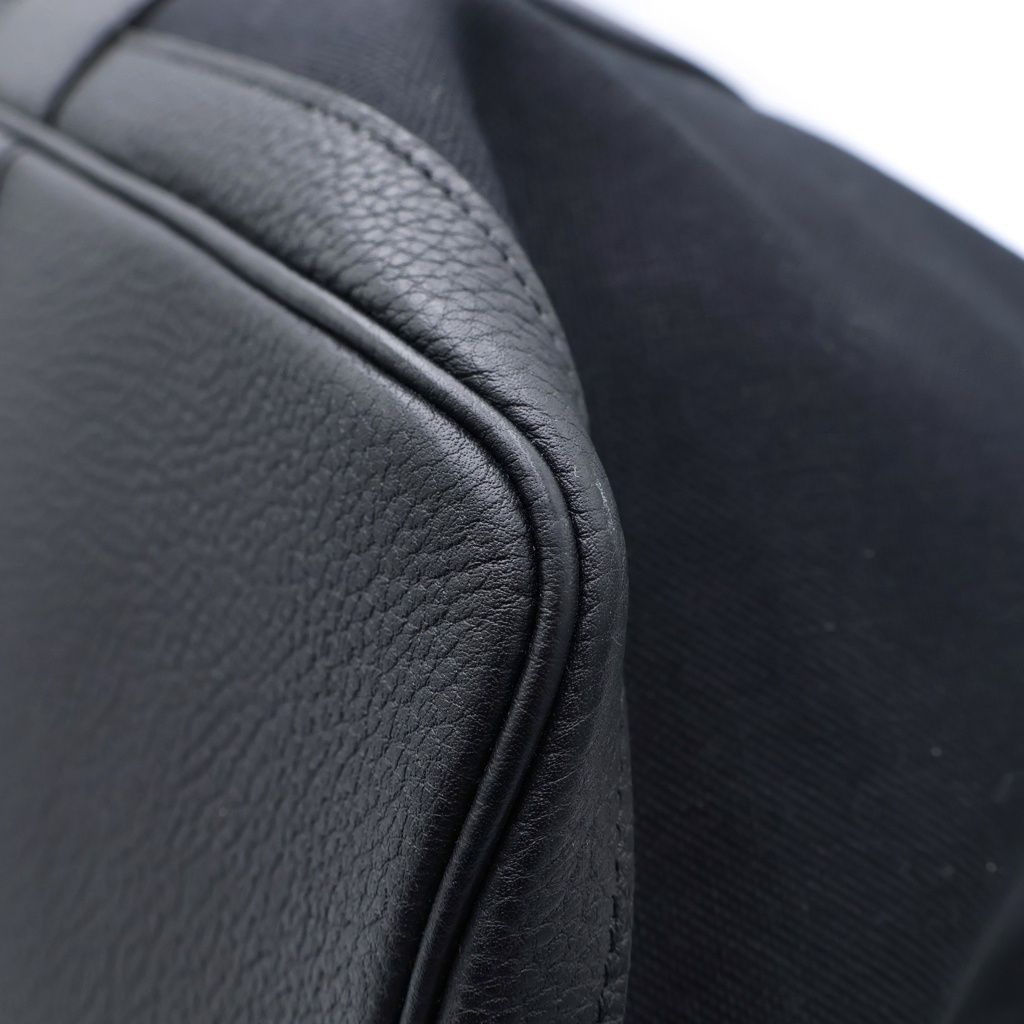 Hermes Garden Party GM Toile Ash Negonda Tote Black — view 5