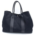 Hermes Garden Party GM Toile Ash Negonda Tote Black