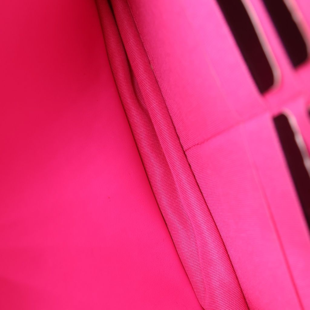 Chanel 19 Quilted CC Logo Jersey Lambskin Chain Shoulder Bag Pink — view 7