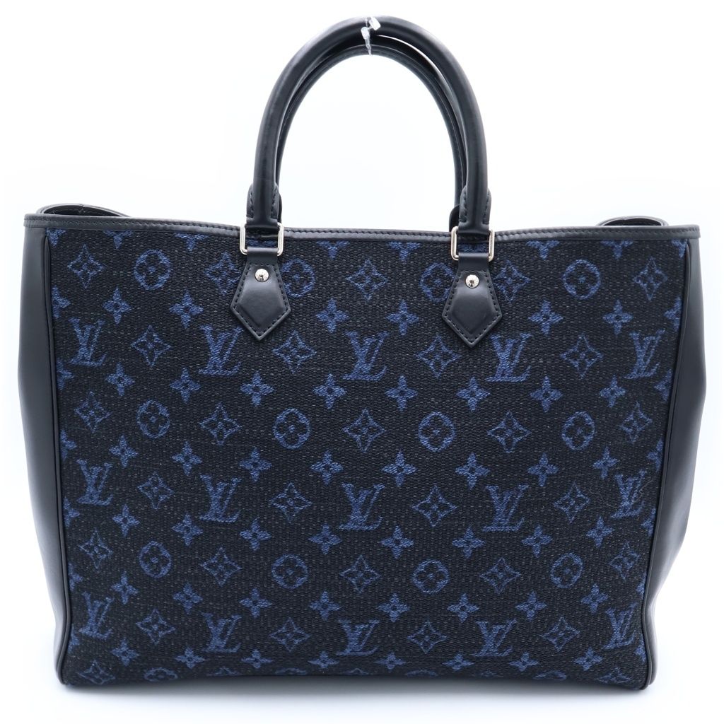 Louis Vuitton Monogram Grand Sac Jacquard Leather Tote Black — view 2