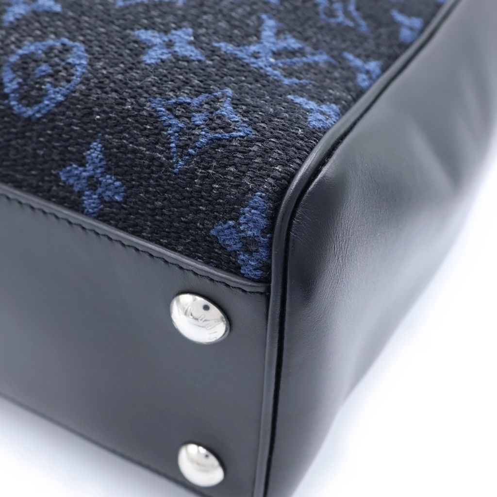 Louis Vuitton Monogram Grand Sac Jacquard Leather Tote Black — view 5