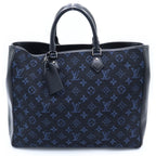 Louis Vuitton Monogram Grand Sac Jacquard Leather Tote Black