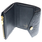 Louis Vuitton Empreinte Portefeuille Zoe Leather Wallet Trifold Gold Black — view 5