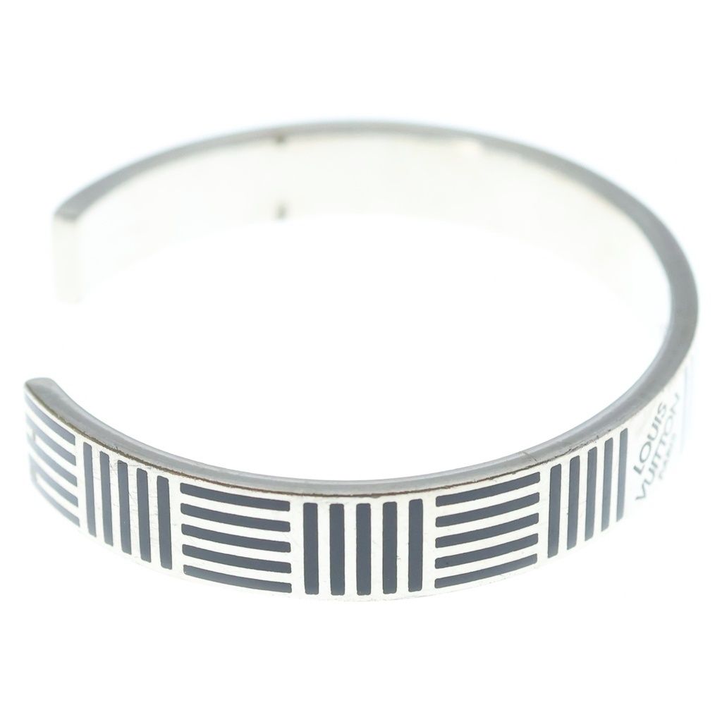 Louis Vuitton Damier Color Bracelet Silver Black Metal — view 3