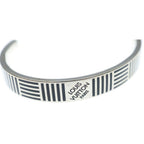 Louis Vuitton Damier Color Bracelet Silver Black Metal — view 6