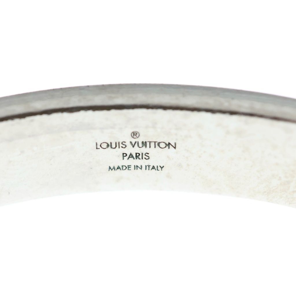 Louis Vuitton Damier Color Bracelet Silver Black Metal — view 5