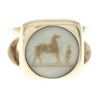 Hermes Bijouterie Fantaisie Corozo Ring Gold — view 5