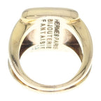 Hermes Bijouterie Fantaisie Corozo Ring Gold — view 2