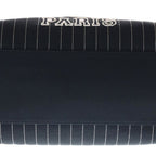 Chanel Deauville GM Canvas Leather Silver 2-Way Chain Tote Plate Black — view 4
