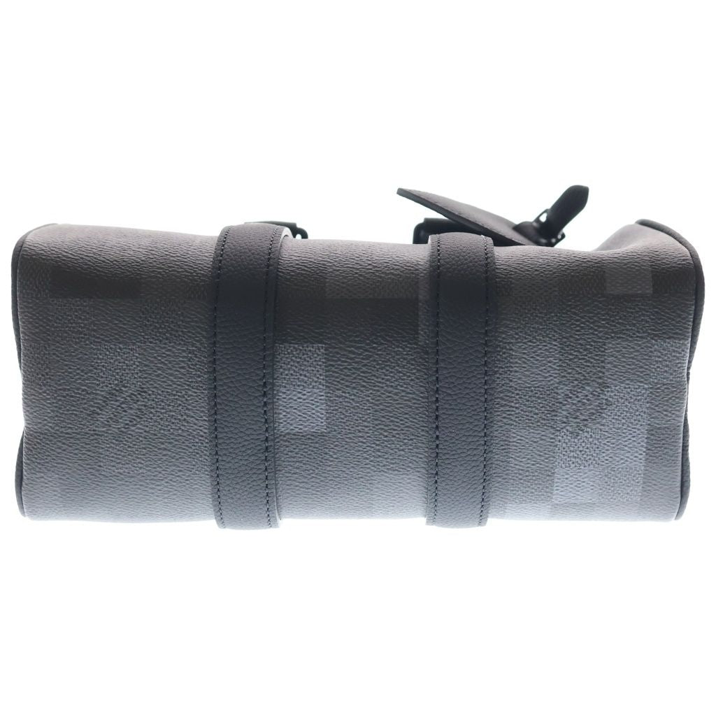 Louis Vuitton Damoflage Keepall Bandouliere 25 2-Way Shoulder Bag Black Leather — view 4