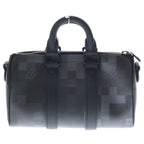 Louis Vuitton Damoflage Keepall Bandouliere 25 2-Way Shoulder Bag Black Leather — view 2