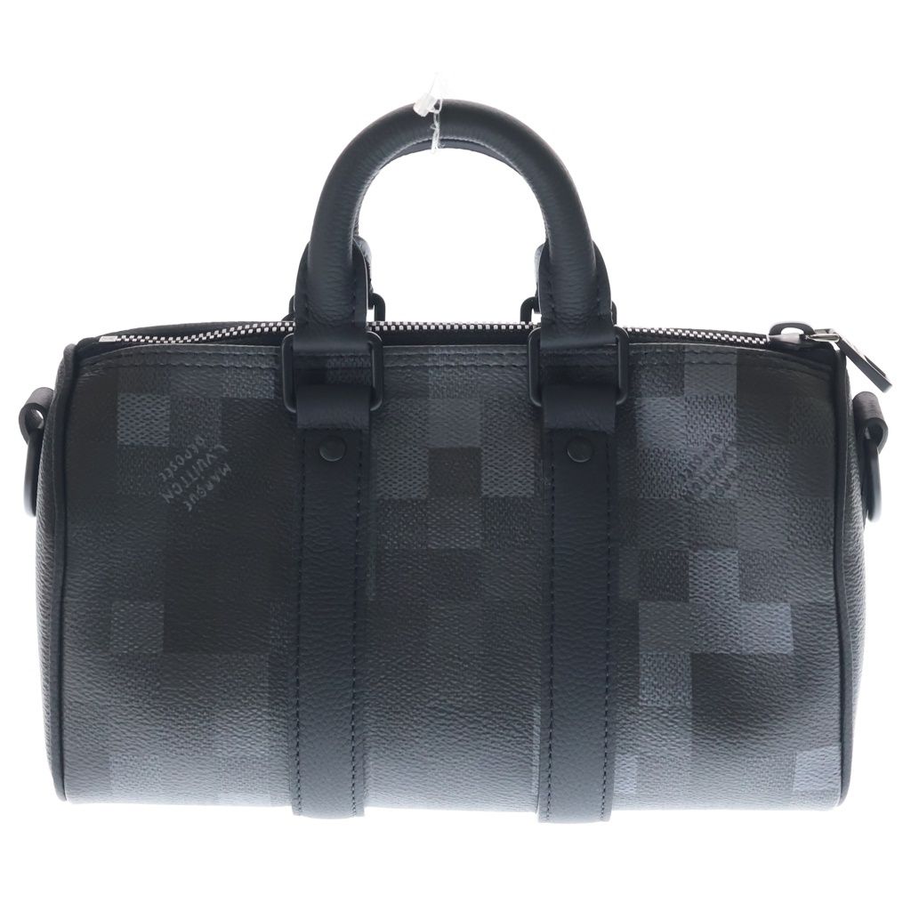 Louis Vuitton Damoflage Keepall Bandouliere 25 2-Way Shoulder Bag Black Leather — view 2