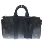 Louis Vuitton Damoflage Keepall Bandouliere 25 2-Way Shoulder Bag Black Leather
